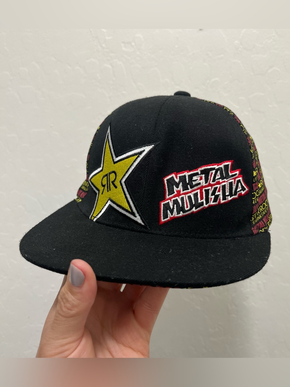 Metal Mulisha × Rockstar Energy collaborative baseball cap S/M Y2K